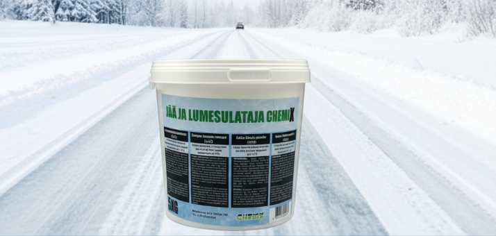 Jäänsulatusrakeet "Chemix" (kalsiumkloridi, CaCl2)