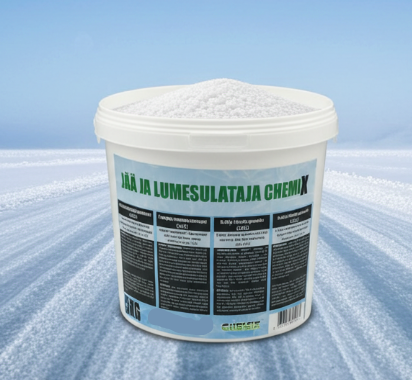 Jääsulatusgraanulid "Chemix" (Kaltsiumkloriid, CaCl2)