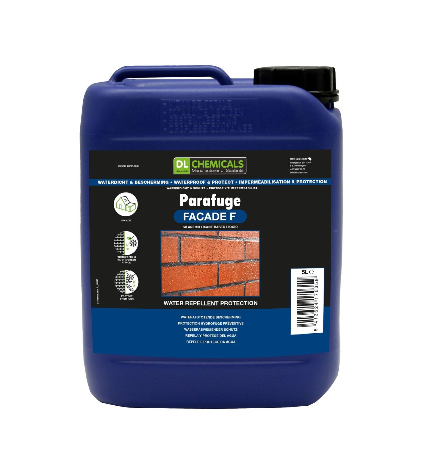 Vetthülgav fassaadikaitse - Parafuge Facade F